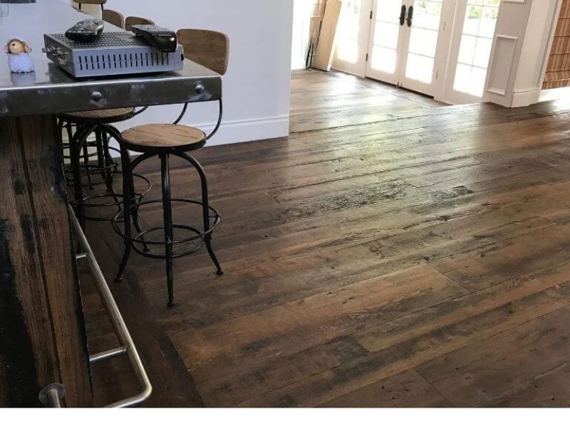 Custom antique brown stain Los Angeles historic restoration