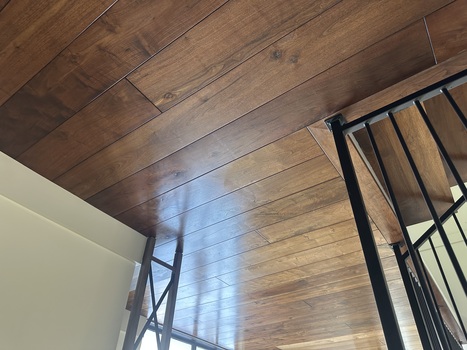 Custom espresso stain walnut Los Angeles dark finish