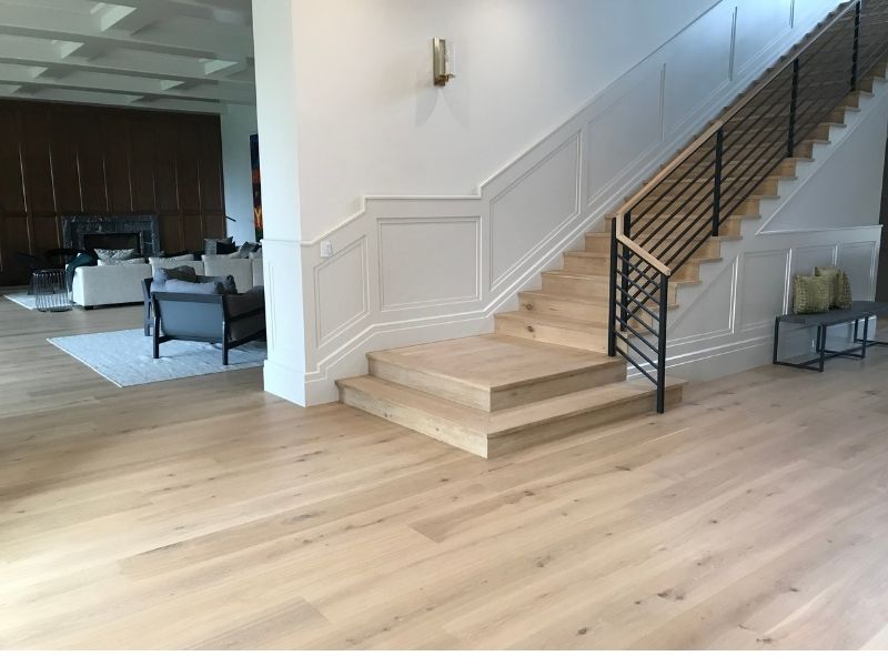 Custom wood floor Los Angeles bespoke design installation