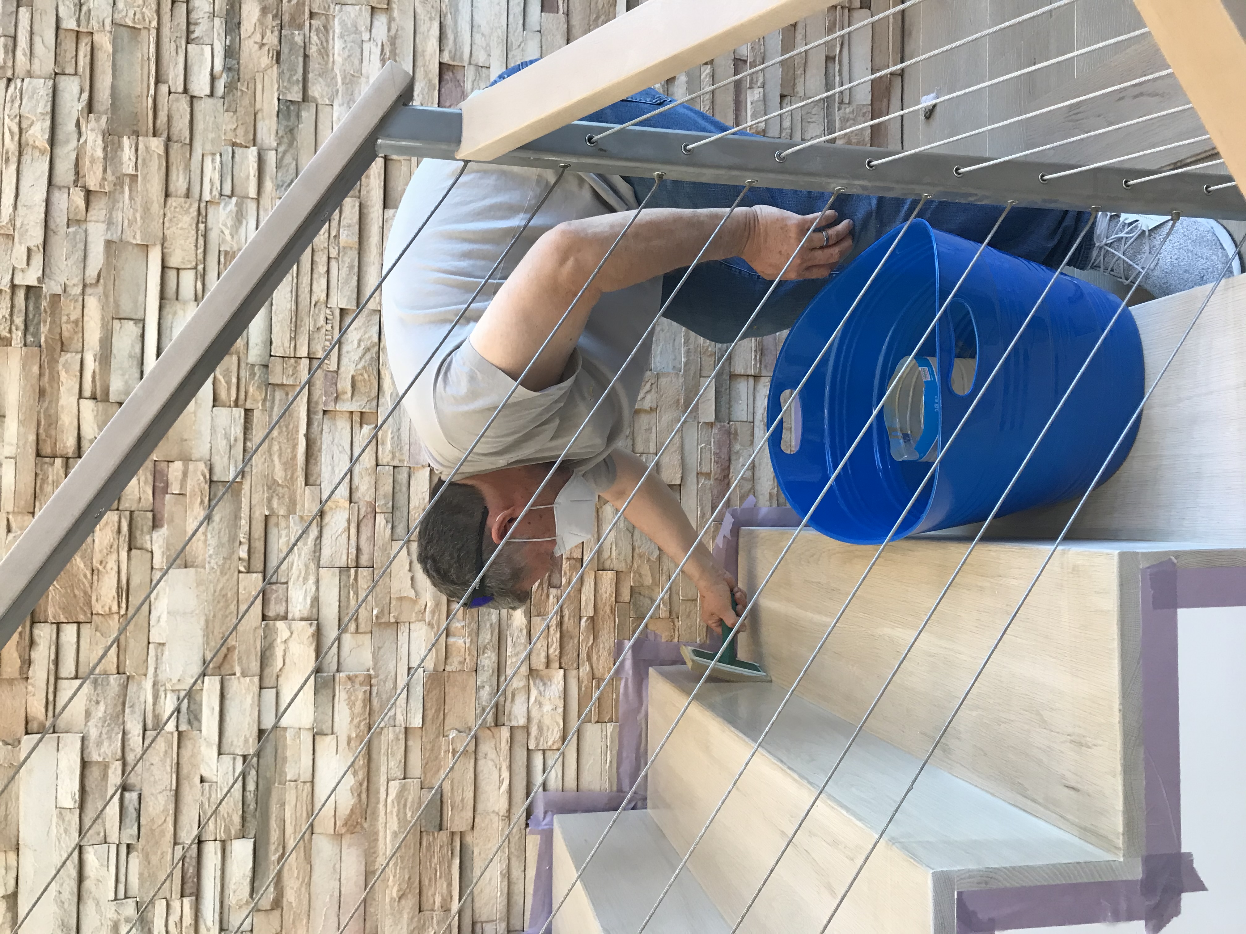 Hardwood floor after sanding - smooth and beautiful