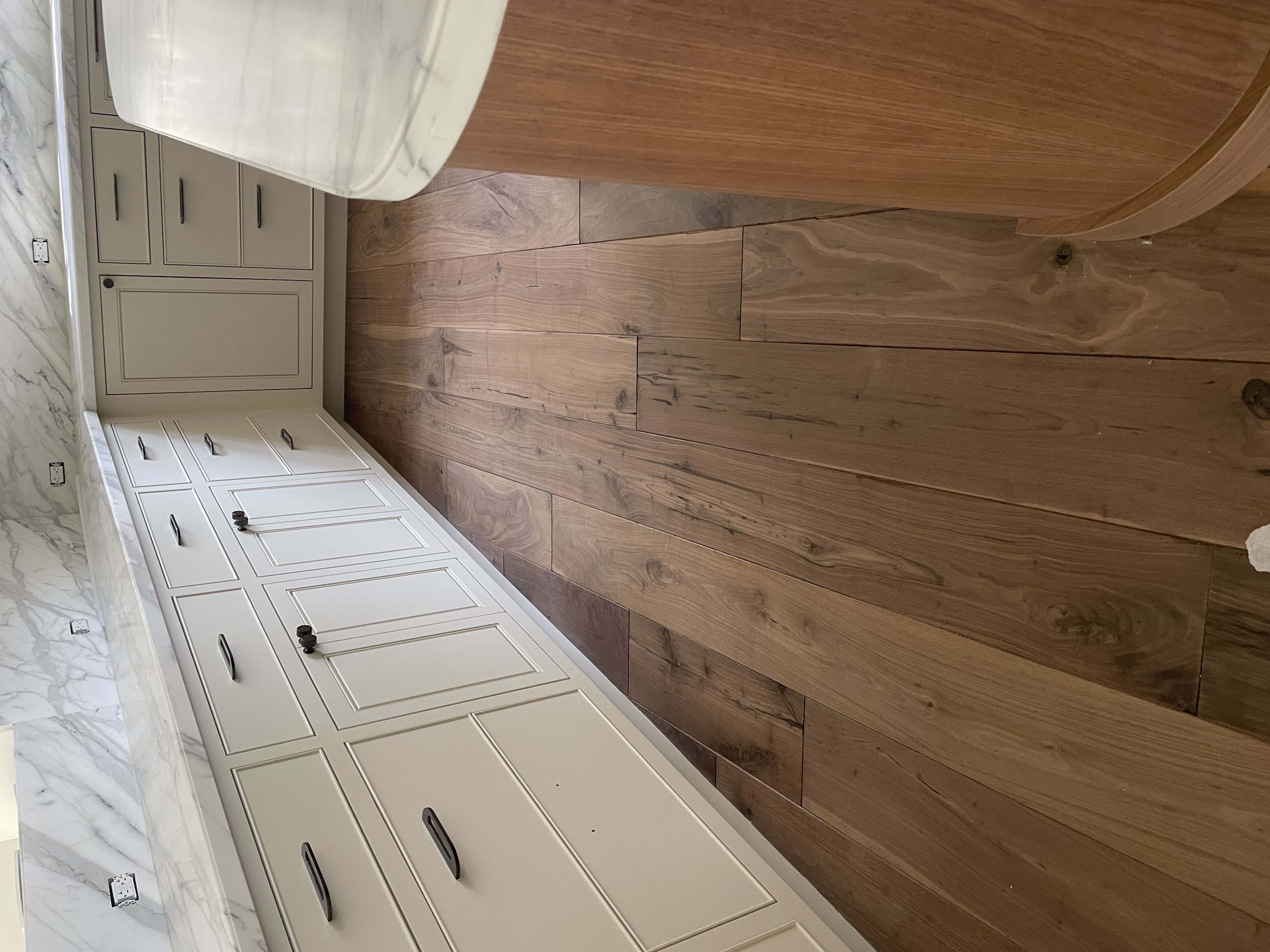 Hardwood floor after repair - seamless restoration