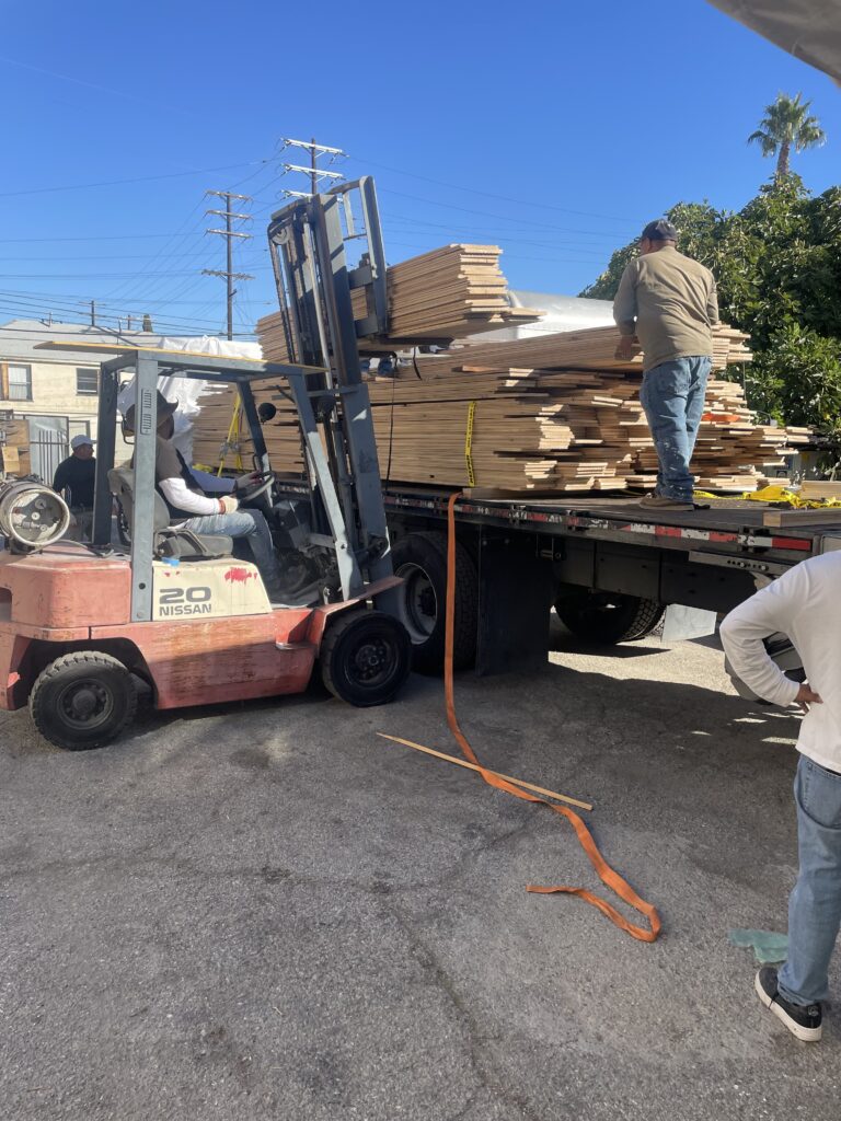 "Legno Hardwood Delivery Truck - Professional and Careful Hardwood Flooring Delivery"